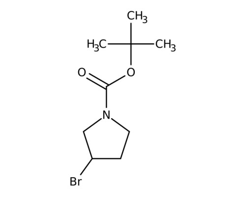 (+ / -) - 1-Boc-3-бромпирролидин, 95%, Alfa Aesar, 1 г