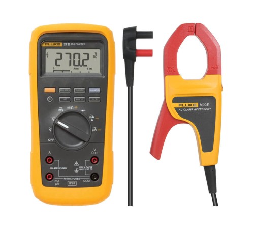 Комплект - мультиметр Fluke 27-II с токовыми клещами Fluke I400