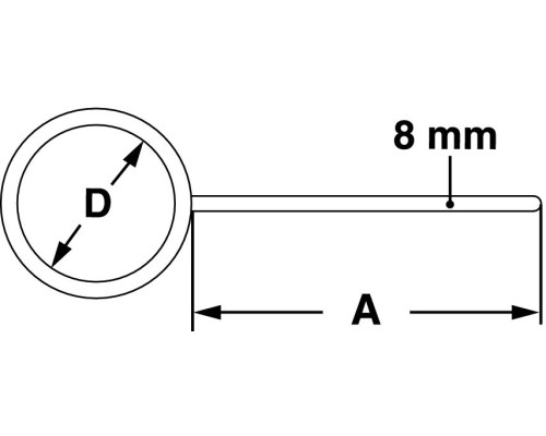 Кольцо-держатель Bochem тип 2, диаметр 50 мм, длина 70 мм, оцинкованная сталь
