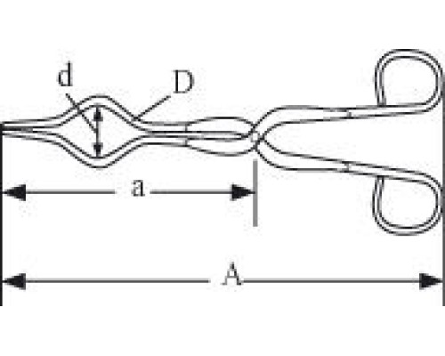 Щипцы Bochem для колб, 230 мм, диаметр захвата 15/60 мм, с полиамидным покрытием