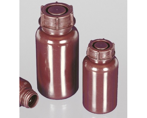 Бутыль широкогорлая, круглая, коричневая, объем 500 мл, материал РЕ-LD (Артикул 0320-0500)