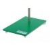 Штативная плита Bochem прямоугольная, длина 250 мм, ширина 160 мм, высота 6 мм, вес 2,0 кг, зеленый цвет, сталь