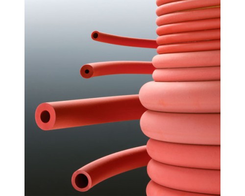 Шланг резиновый Deutsch & Neumann внутренний диаметр 5 мм, толщина стенок 1,5 мм, красный